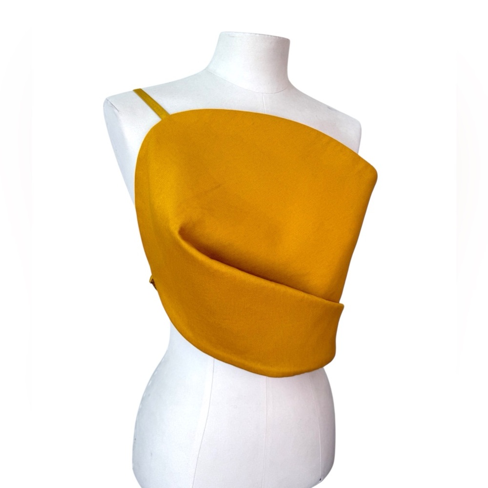 Hanifa Yellow Rozi Petal Top size XL - Picture 11 of 12